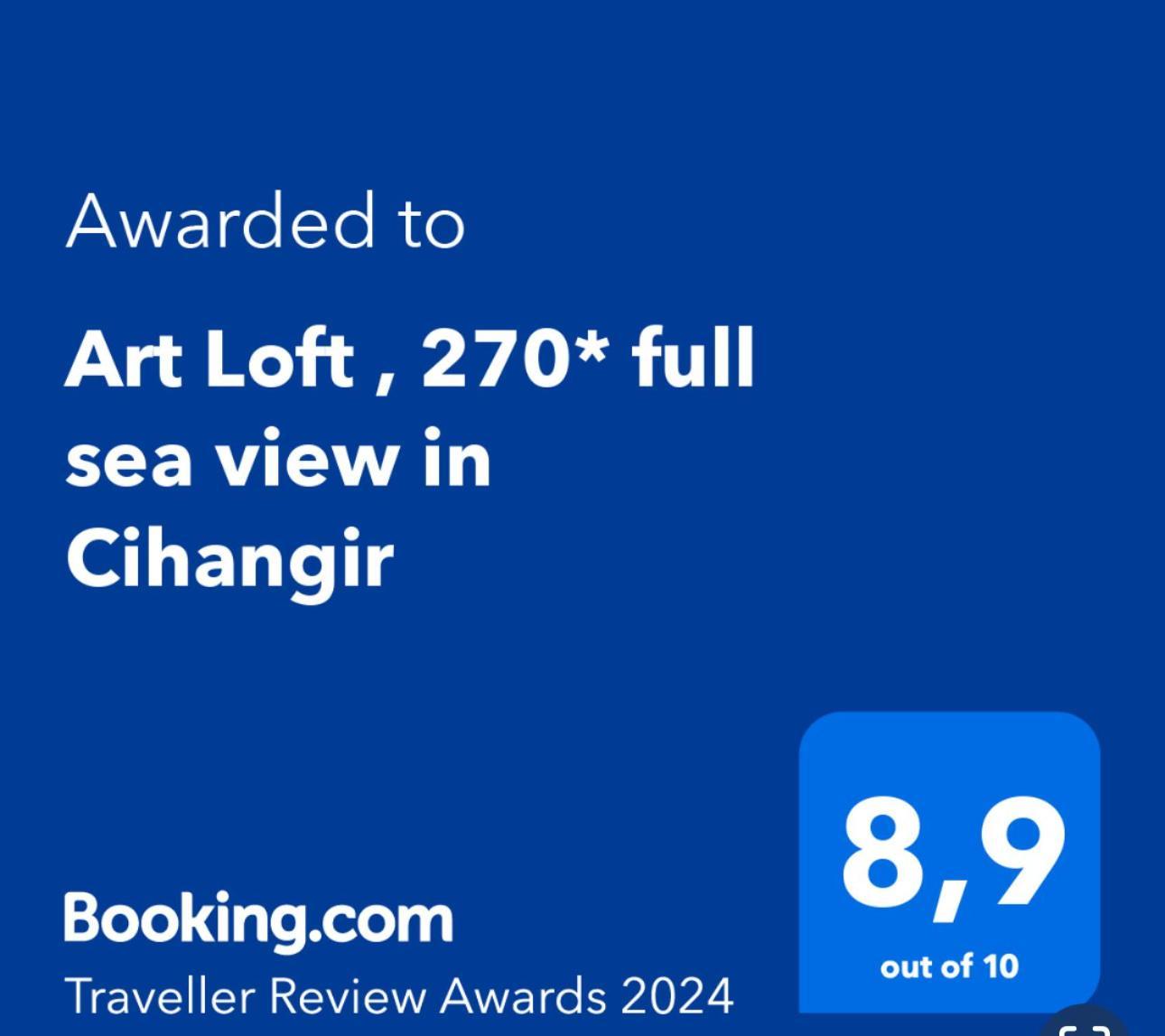شقة Art Loft , 270* Full Sea View In Cihangir اسطنبول المظهر الخارجي الصورة